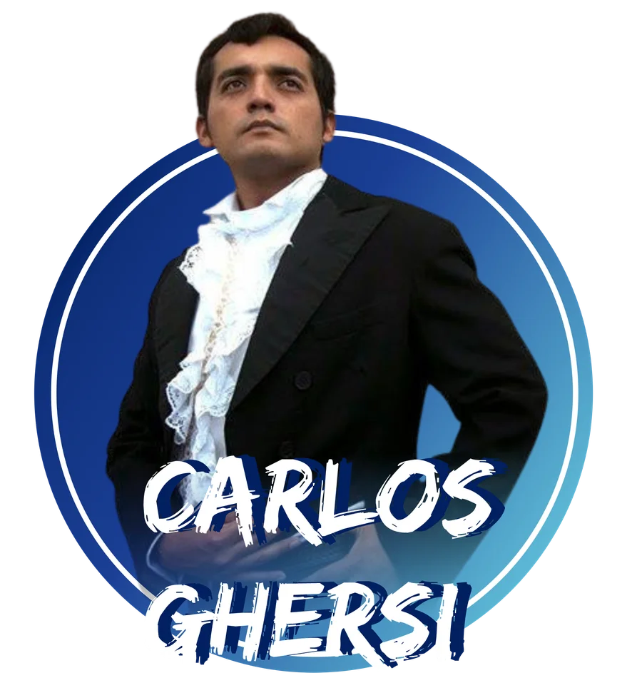Tarjeta del artista Carlos Ghersi
